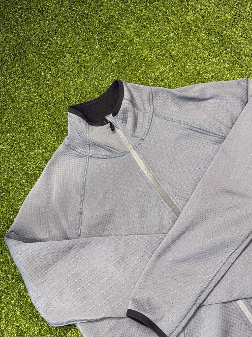Victoria Sport Women's Full Zip Grey Athleisure Workout Sweatshirt VS Med